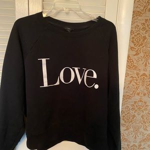 Jcrew LOVE sweatshirt